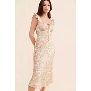 Olivia Rubin Amaya Slip Dress Abstract Print Size 2